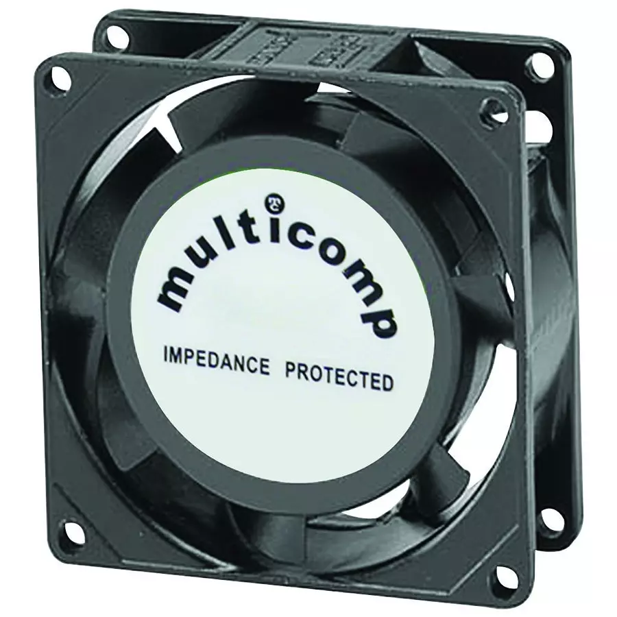 Multicomp AXIAL FAN, 80MM, 115VAC, 120mA, MC32924