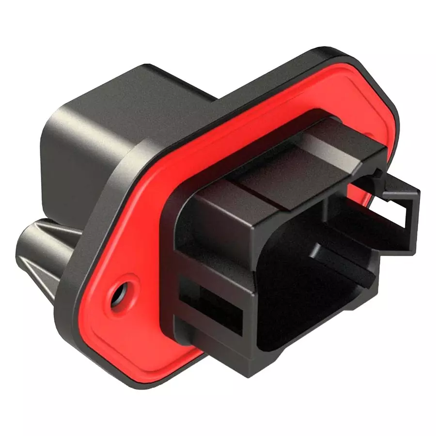 AMPHENOL SINE/TUCHEL RCPT HOUSING, 8POS, THERMOPLASTIC, BLK, AT04-08PB-PM11