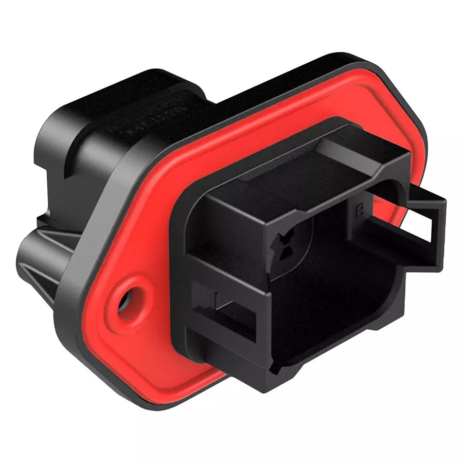 AMPHENOL SINE/TUCHEL RCPT HOUSING, 8POS, THERMOPLASTIC, BLK, AT04-08PB-PM13