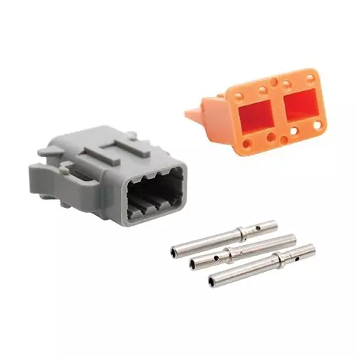 AMPHENOL SINE/TUCHEL AUTOMOTIVE CONNECTOR, PLUG, 8POS, 7.5A, ATM06-08SA-KT01