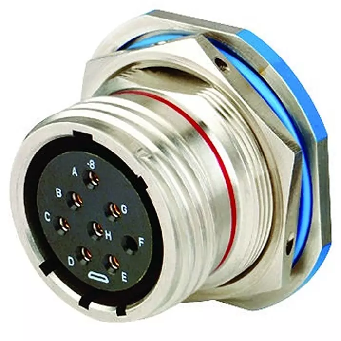 AMPHENOL AEROSPACE CIRCULAR CONNECTOR, JAM NUT RECEPTACLE, SIZE D35, 37 POSITION, D38999/24WD35SN