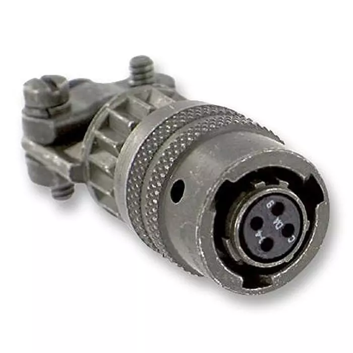 AMPHENOL AEROSPACE CIRCULAR CONNECTOR, PLUG, SIZE 8, 4 POSITION, CABLE, MS3116F8-4S