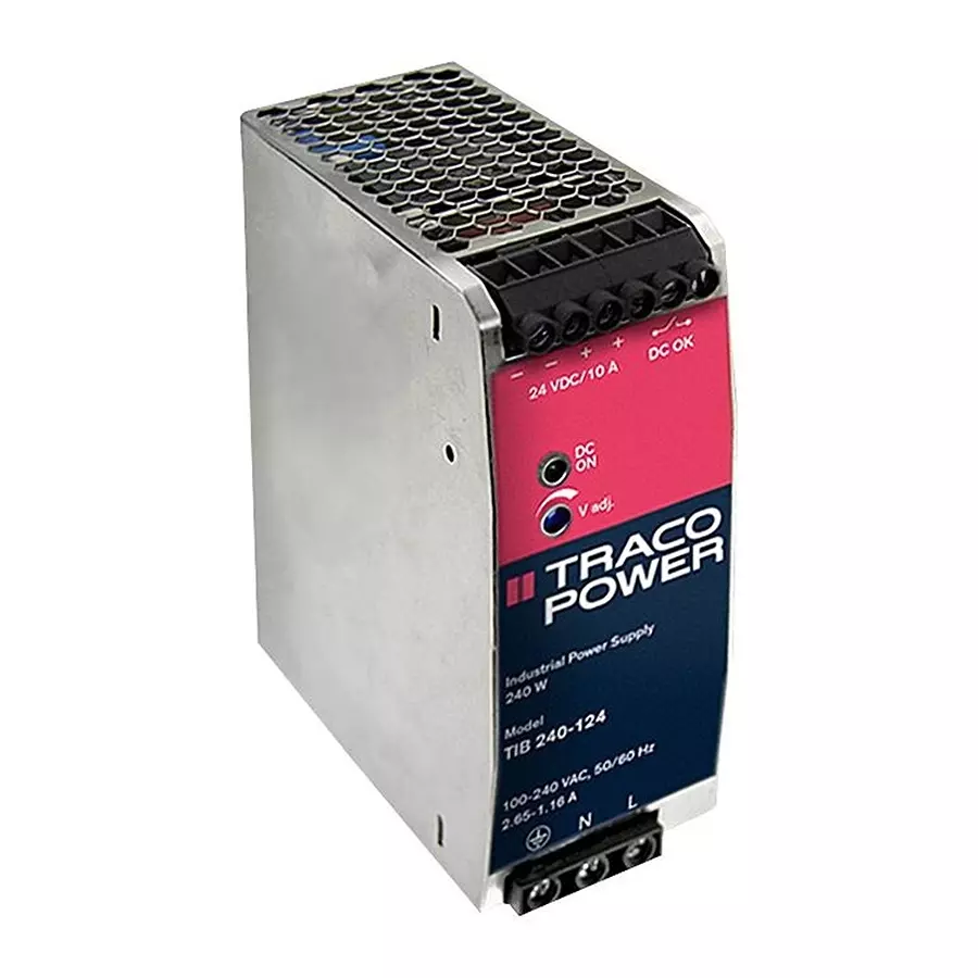 TRACO POWER POWER SUPPLY, AC-DC, 24V, 10A, TIB 240-124