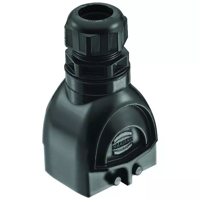 Harting Heavy Duty Hoods / Housings / Bases HOOD, 6B, TOP ENTRY, ALUMINIUM, 19411060422