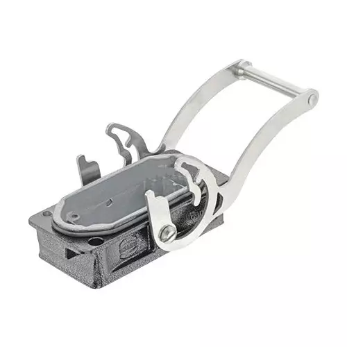 Harting Heavy Duty Hoods / Housings / Bases HEAVY DUTY BASE, 1 LEVER, SIZE 10B, ALUM, 09405100381