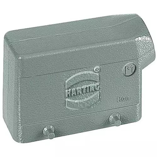 Harting Heavy Duty Hoods / Housings / Bases SIDE ENTRY HOOD, SIZE 16B, METAL, 09300161520