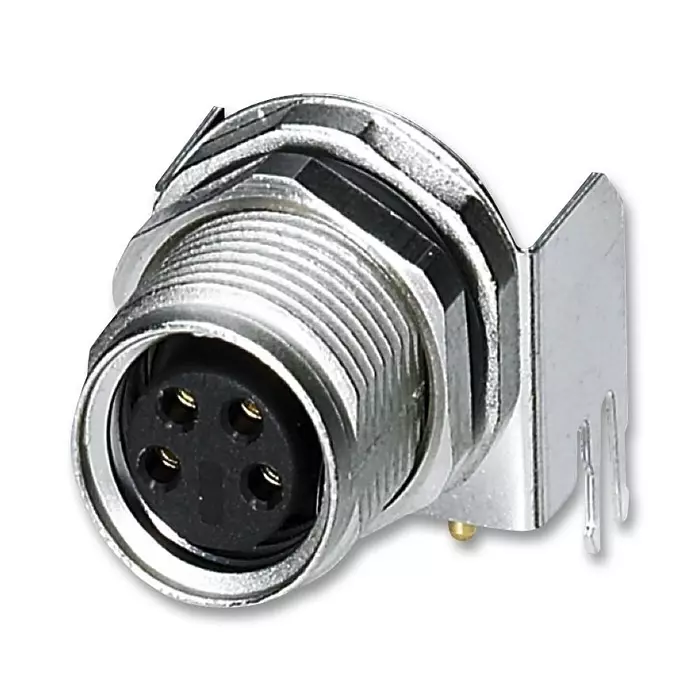 Phoenix Contact Sensor Connectors SENSOR CONNECTOR, M8, RCPT, 4P, PANEL, 1456158