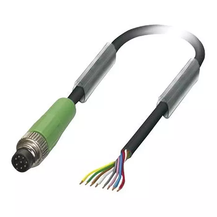 Phoenix Contact Sensor Cable Assemblies SENSOR CORD, 8P, M8 PLUG-FREE END, 3M, 1404180