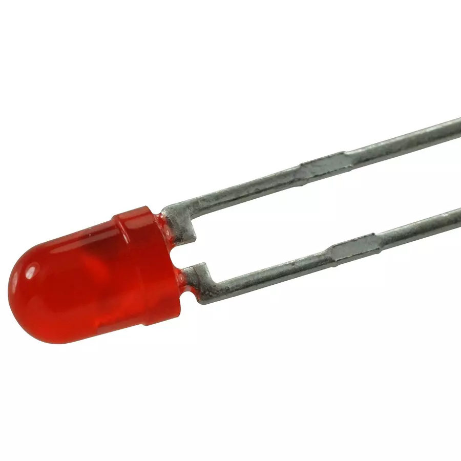 DIALIGHT LED, RED, T-1 (3MM), 10MCD, 635NM, 521-9216F.