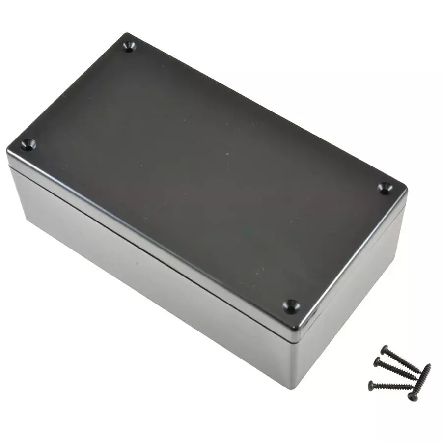 BUD ENCLOSURE, UTILITY, PLASTIC, BLACK, CU-1874-B.