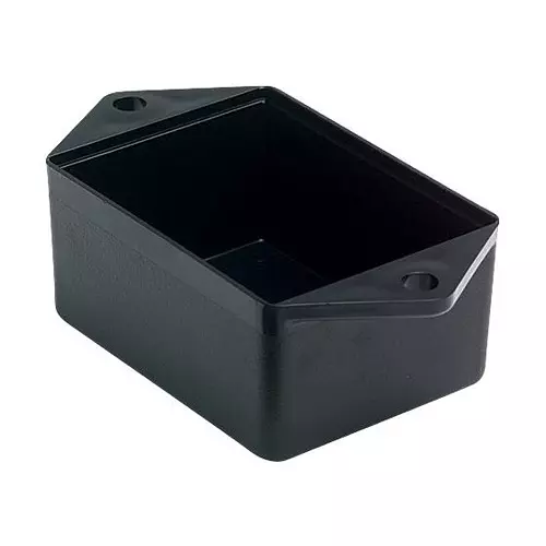 BUD ENCLOSURE, POTTING BOX, ABS, BLACK, PK10, PB-1577-TF (Pack of 10)