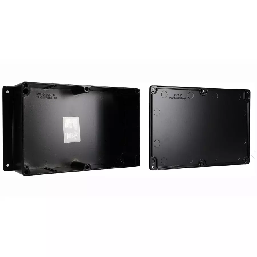 BUD ENCLOSURE, WALL MOUNT, ALUMINIUM, BLACK, AN-2807-AB