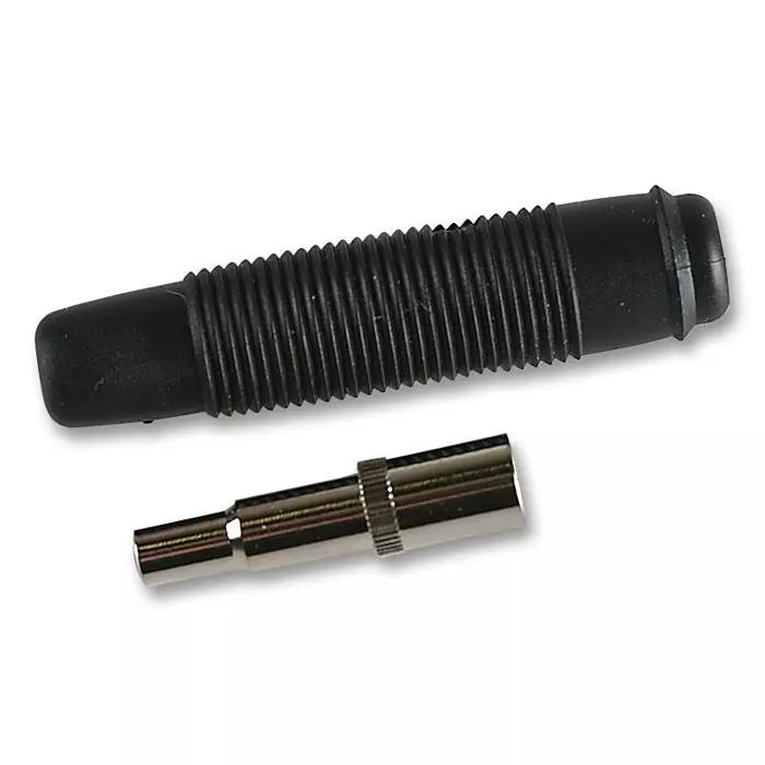 HIRSCHMANN SOCKET, 16A, 4MM, FREE, BLACK, PK5, 931804100 (Pack of 5)