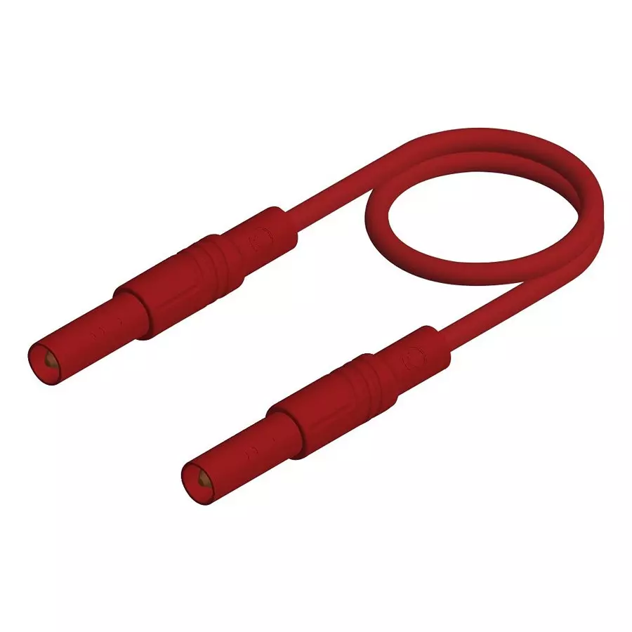 HIRSCHMANN TEST LEAD, 4MM BANANA PLUG, RED, 1M, 934174101