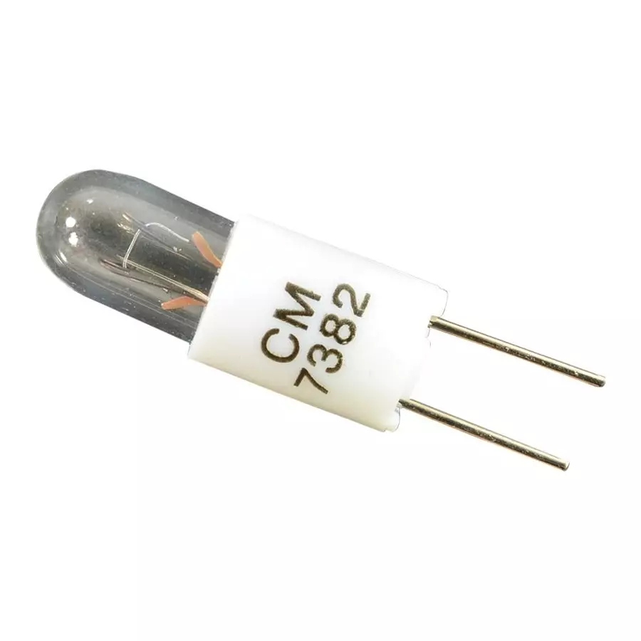 VCC LAMP, BI PIN, T-1 3/4, 14V, 7382