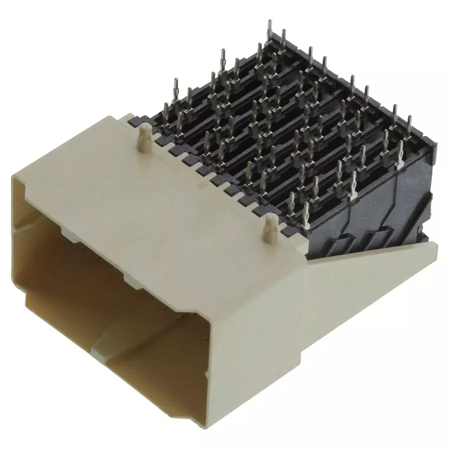 AMPHENOL COMMUNICATIONS SOLUTIONS CONNECTOR, BACKPLANE, HEADER, 48POS, 2MM, 10075388-101LF
