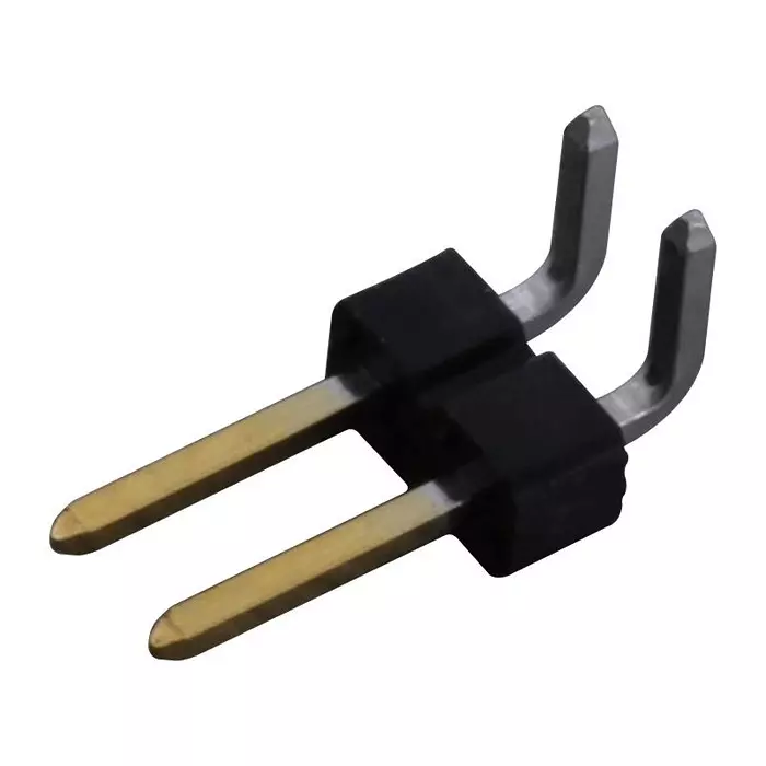 AMPHENOL COMMUNICATIONS SOLUTIONS CONN, R/A HEADER, 2POS, 1ROW, 2.54MM, 77315-118-02LF