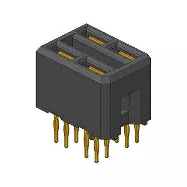 AMPHENOL COMMUNICATIONS SOLUTIONS CONN, BACKPLANE, RCPT, 4POS, 2ROW, 6MM, 10028916-4554P00LF