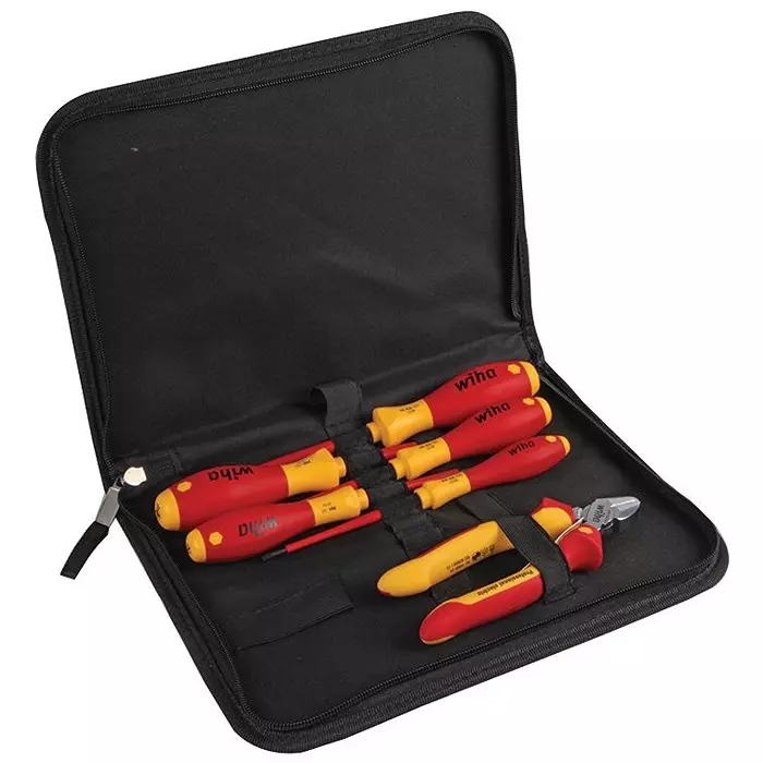 WIHA TOOLS ELECTRICIAN TOOL SET, 6PC/ BAG, 33969