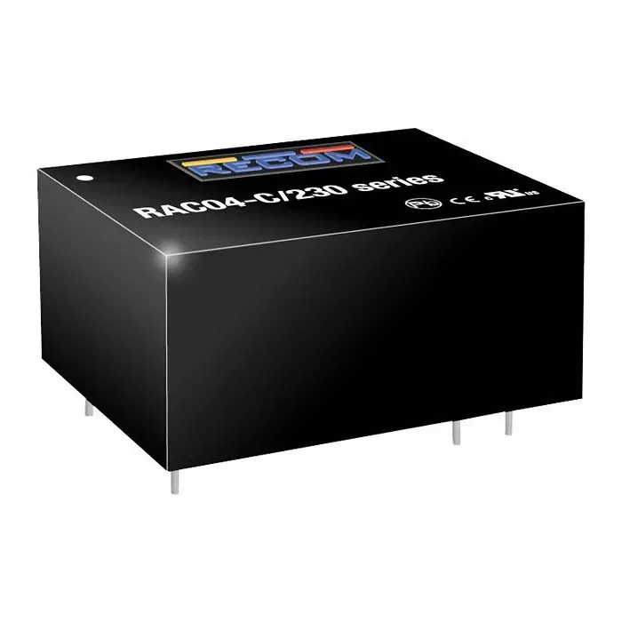 RECOM POWER POWER SUPPLY, AC-DC, 5V, 0.8A, RAC04-05SC/230