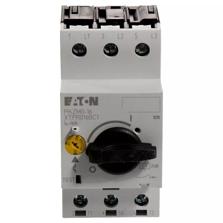 EATON MOELLER CIRCUIT BREAKER, THERMAL MAGNETIC, 1P, 16A, PKZM016