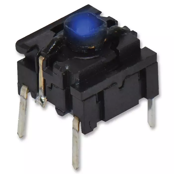 MULTIMEC Switch, Tht, Ip67, 3.5N, Blue Led, 5GTH93502