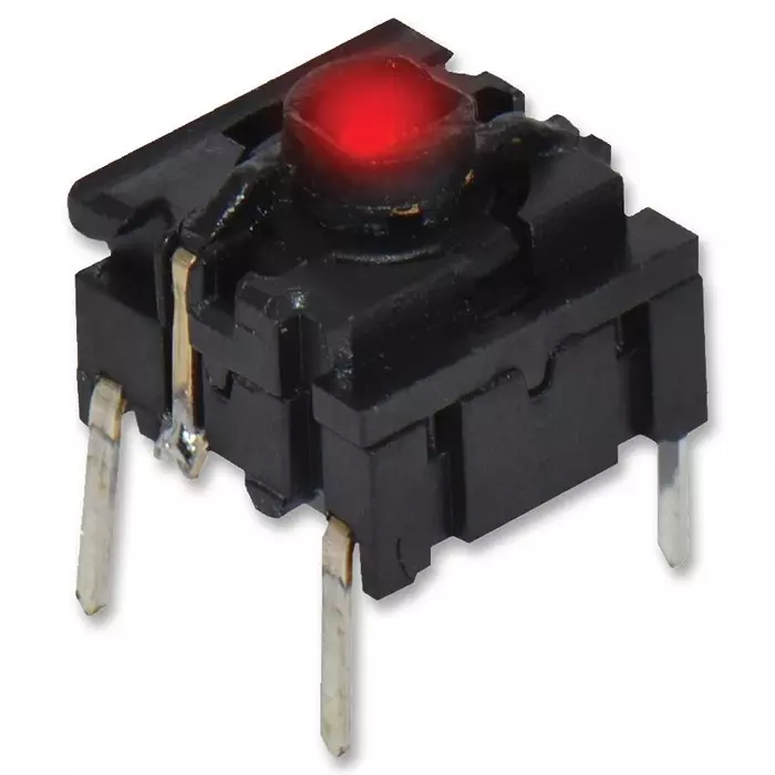 MULTIMEC Switch, Tht, Ip67, 3.5N, Red Led, 5GTH93582