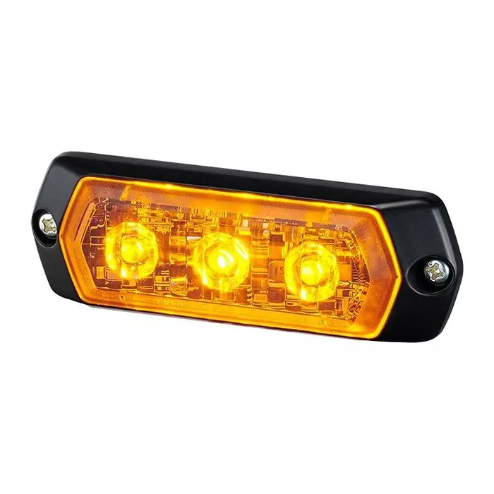 PATLITE (U.S.A.) Warning Light, Amber, 24Vdc, 3.6W, LPT-1M1-Y
