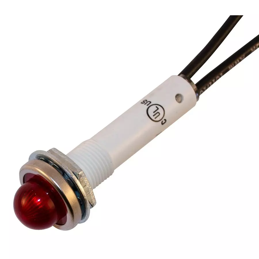 WAMCO Neon Indicator, 115Vac, 1.5Ma, Red, WL-6010M1