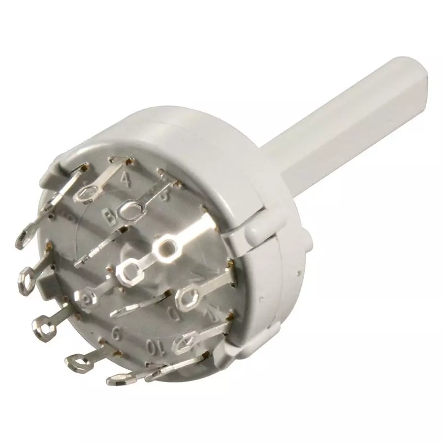 LORLIN Switch, 4 Pole, 3 Pos, 0.15A, 250V, CK1027