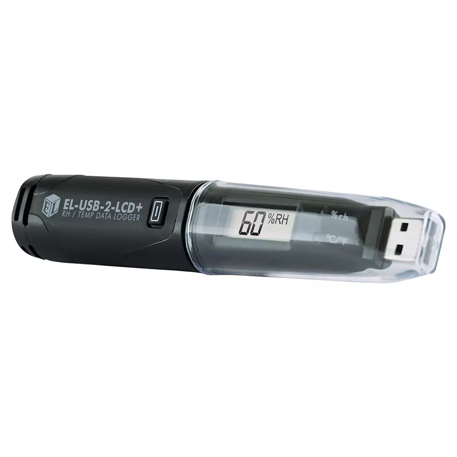 LASCAR Data Logger, Usb, Temp+Rh, With Lcd, EL-USB-2-LCD+