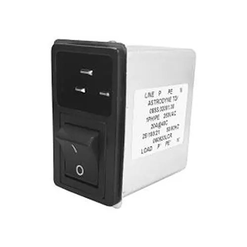 ASTRODYNE TDI Filtered Iec Module, C14, 3A, Qc, 085SM.00300.00