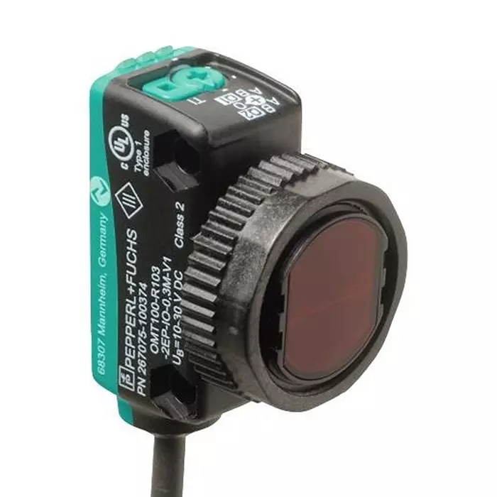 PEPPERL+FUCHS PA Sensor, Triangulation, M8, 120Mm, OQT120-R103-2EP-IO-0.3M-V31