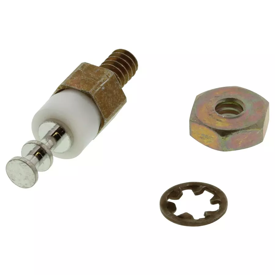 CAMBION Terminal, Turret, #6-32, Thread, White, 570-1504-01-05-19