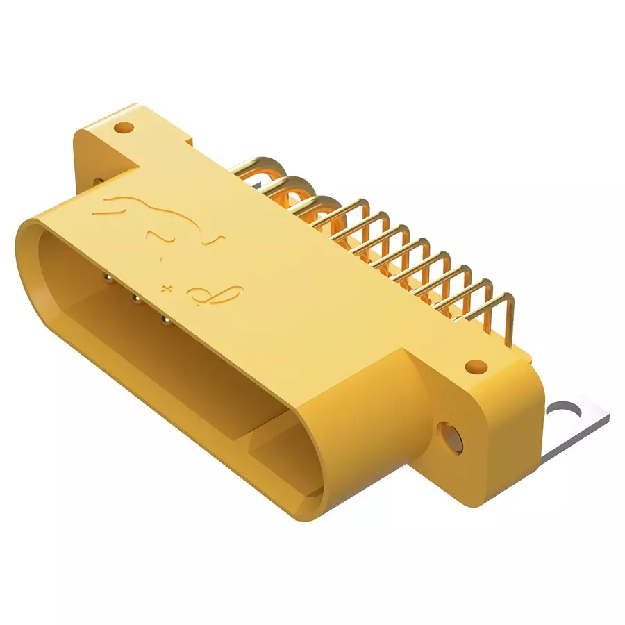 POSITRONIC RECT PWR CONN, R/A PLUG, 30POS, THT, GFSH624M4B/AA