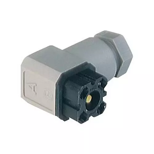 HIRSCHMANN RECTANGULAR CONN, RCPT, 4POS, SOLDER, G 4 W 1 F GREY.