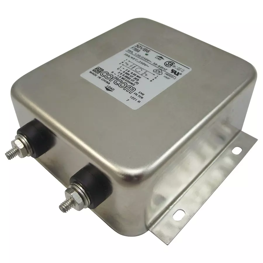 CORCOM - TE CONNECTIVITY POWER LINE FILTER, EMI/RFI, 30A, 700UA, 30VB6