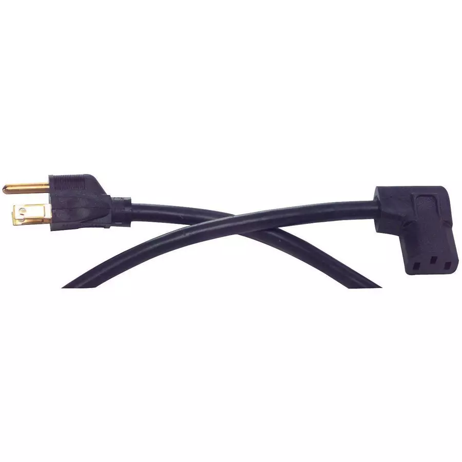 VOLEX POWER CORD NEMA5-15P/IEC, 79IN, 10A, BLACK, 17606