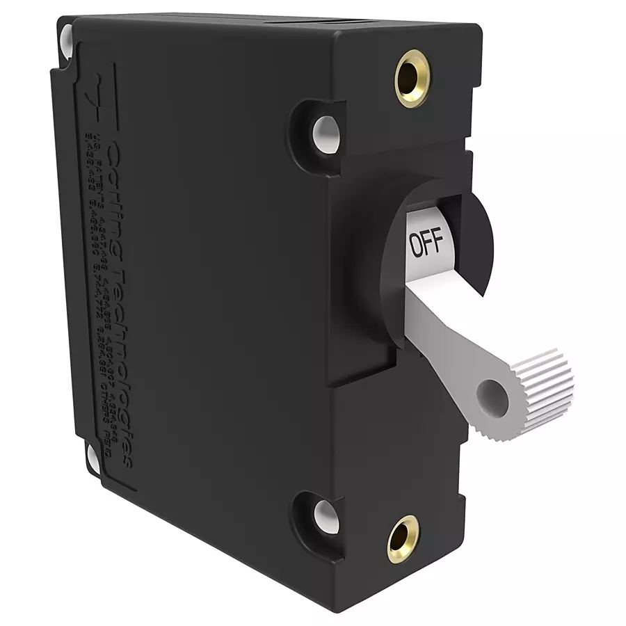 CARLING TECHNOLOGIES CIRCUIT BREAKER, 1 POLE, 15A, 277VAC, AA1-B0-34-615-3B1-C