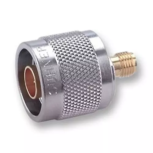 HUBER+SUHNER RF/COAXIAL ADAPTOR, N-SMA PLUG-JACK, 33"N-SMA-50-1/113"UE
