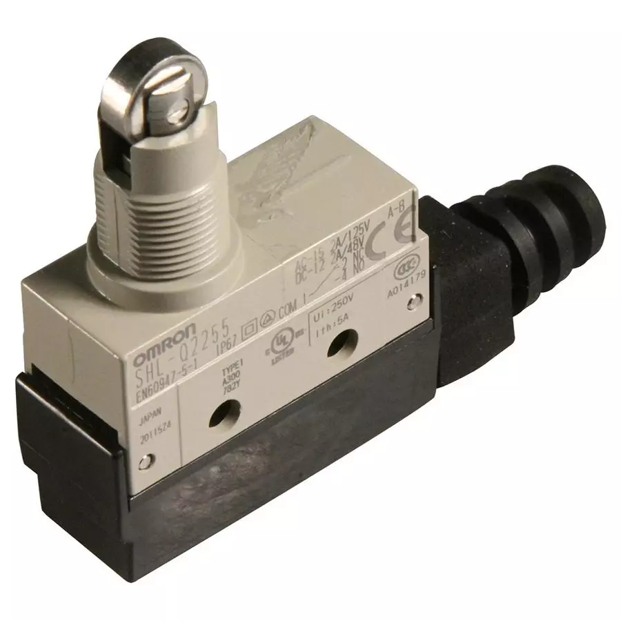 OMRON MICROSWITCH, ROLLER PLUNGER, SPDT, 10A, SHL-Q2255