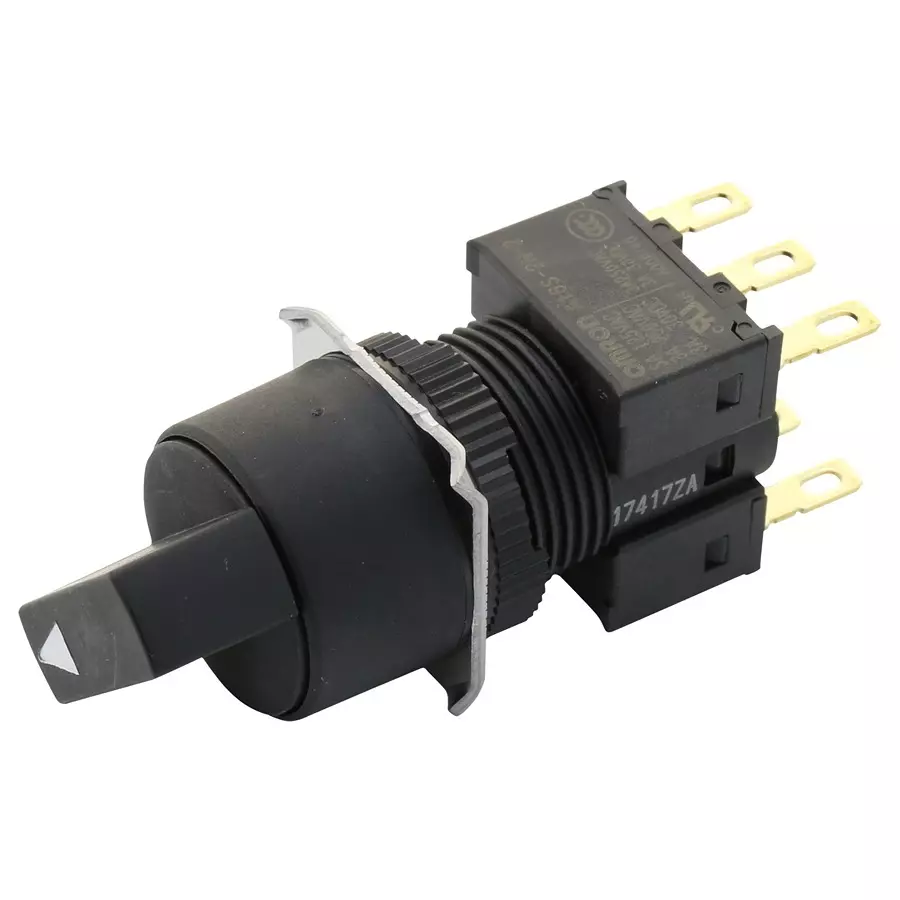 OMRON ROTARY SWITCH, DPDT, 5A, 125VAC, A165S-T2M-2