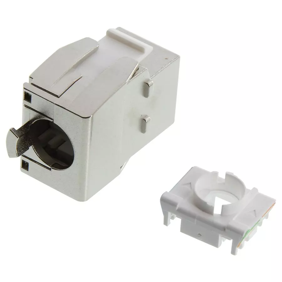 L-COM RJ45 CONN, KEYSTONE JACK, 8P8C, 1PORT, RJTLC8S-POE