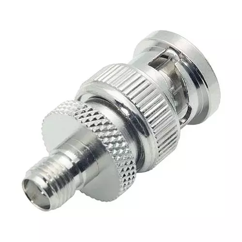 L-COM RF ADAPTER, SMA JACK-BNC PLUG, 50 OHM, BA38