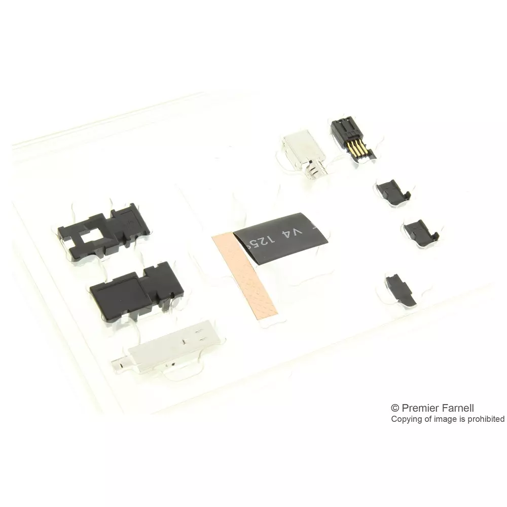 TE CONNECTIVITY Plug Kit, Mini-I/O, Black, Type Ii, 2040008-1