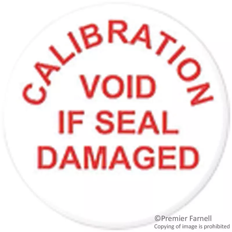 TE CONNECTIVITY Tamper Evident Security Labels, Vinyl, Red/White, 19.1Mm Diameter, M5031C (Pack of 200)