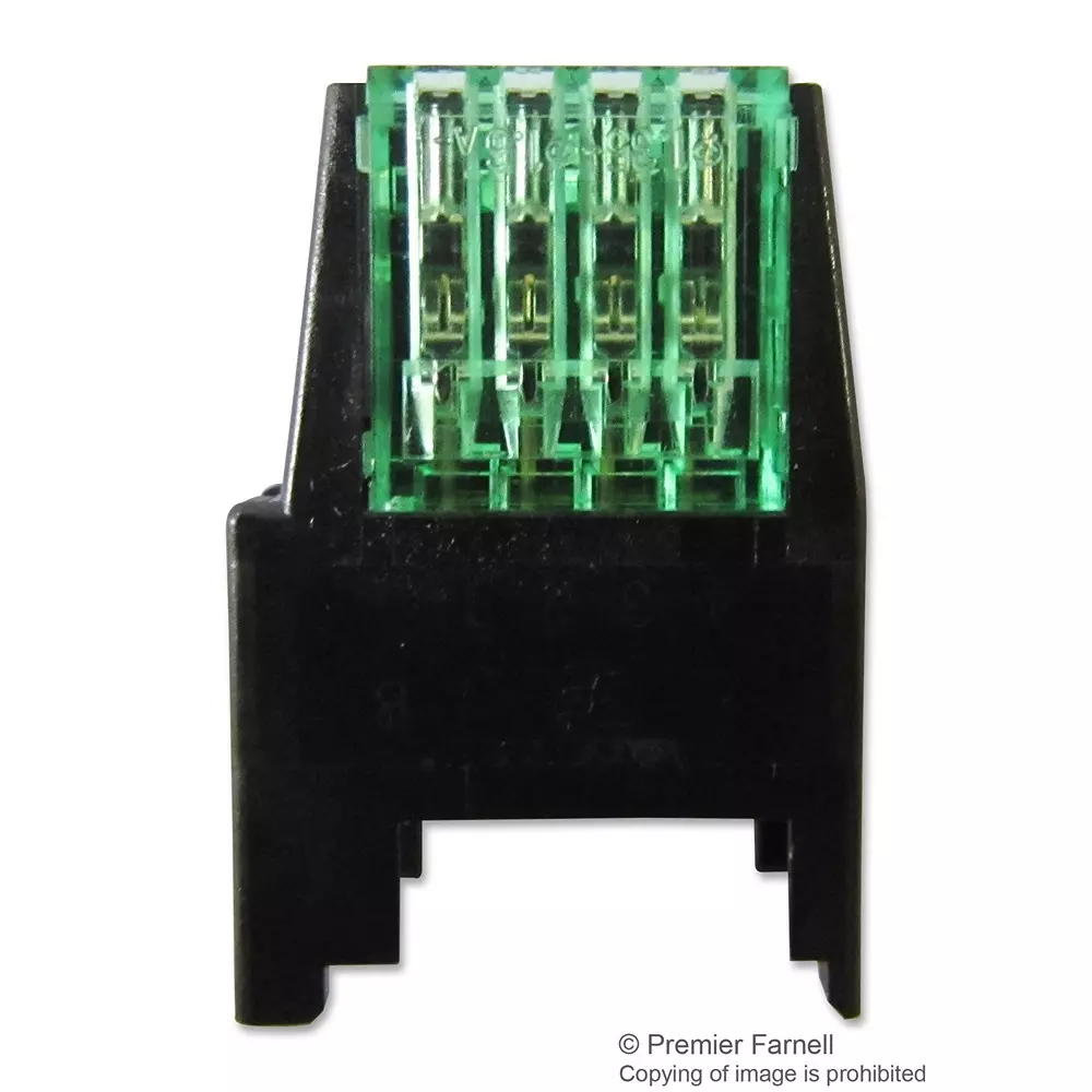 TE CONNECTIVITY Socket, Green, 4Pole, 4-1746741-4