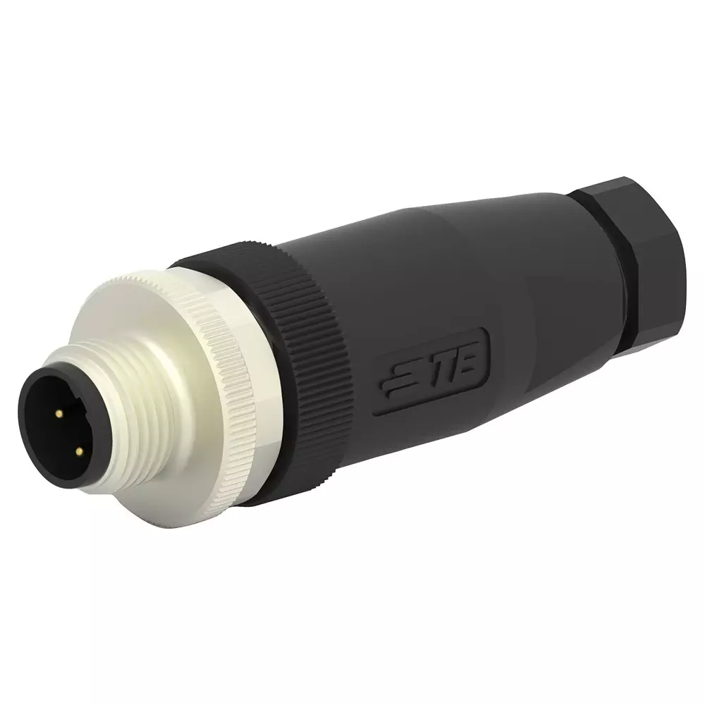 TE CONNECTIVITY Sensor Conn, M12, Plug, 4Pos, Cable, T4111401041-000