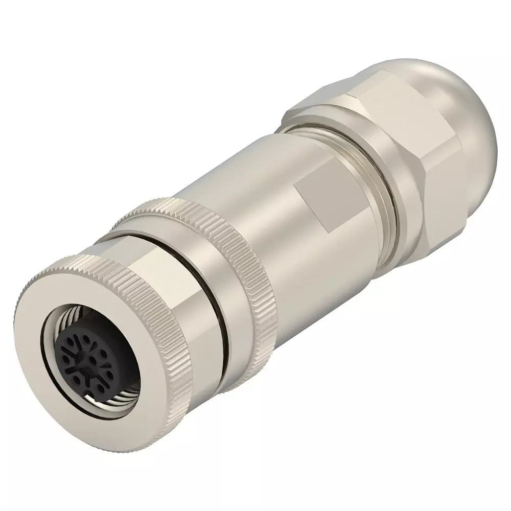 TE CONNECTIVITY Sensor Conn, M12, Rcpt, 8Pos, Cable, 2358992-2