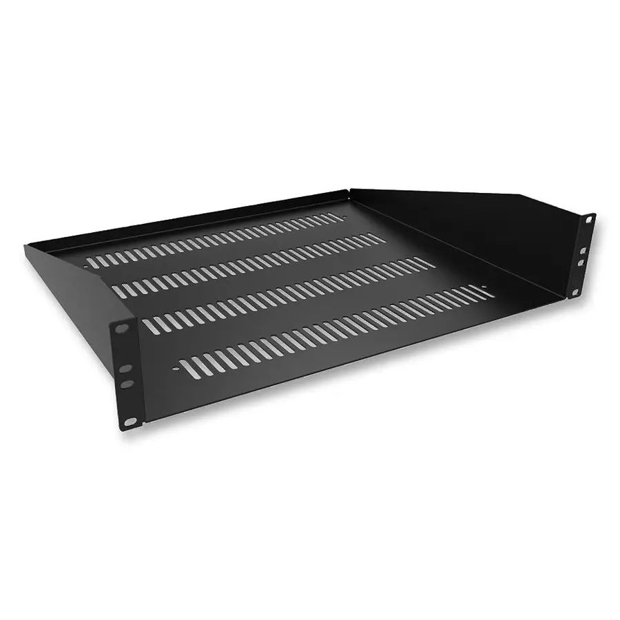 HAMMOND Rack Shelves VENTED SHELF, CANTELIVER, 1U, STEEL, RASV190115BK1
